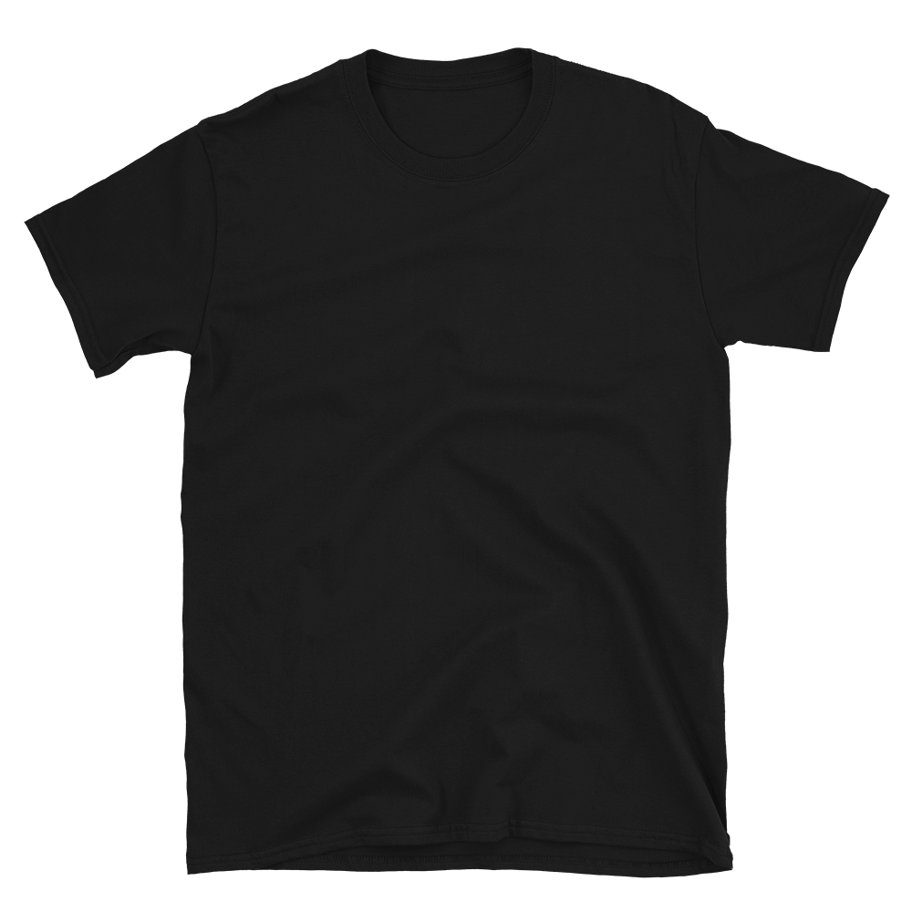 Dunkles Unisex T-Shirt mit Frontprint