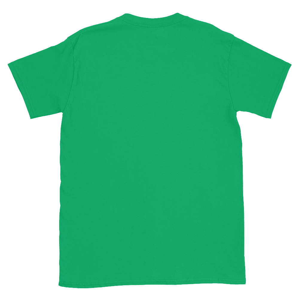 Dunkles Unisex T-Shirt mit Backprint