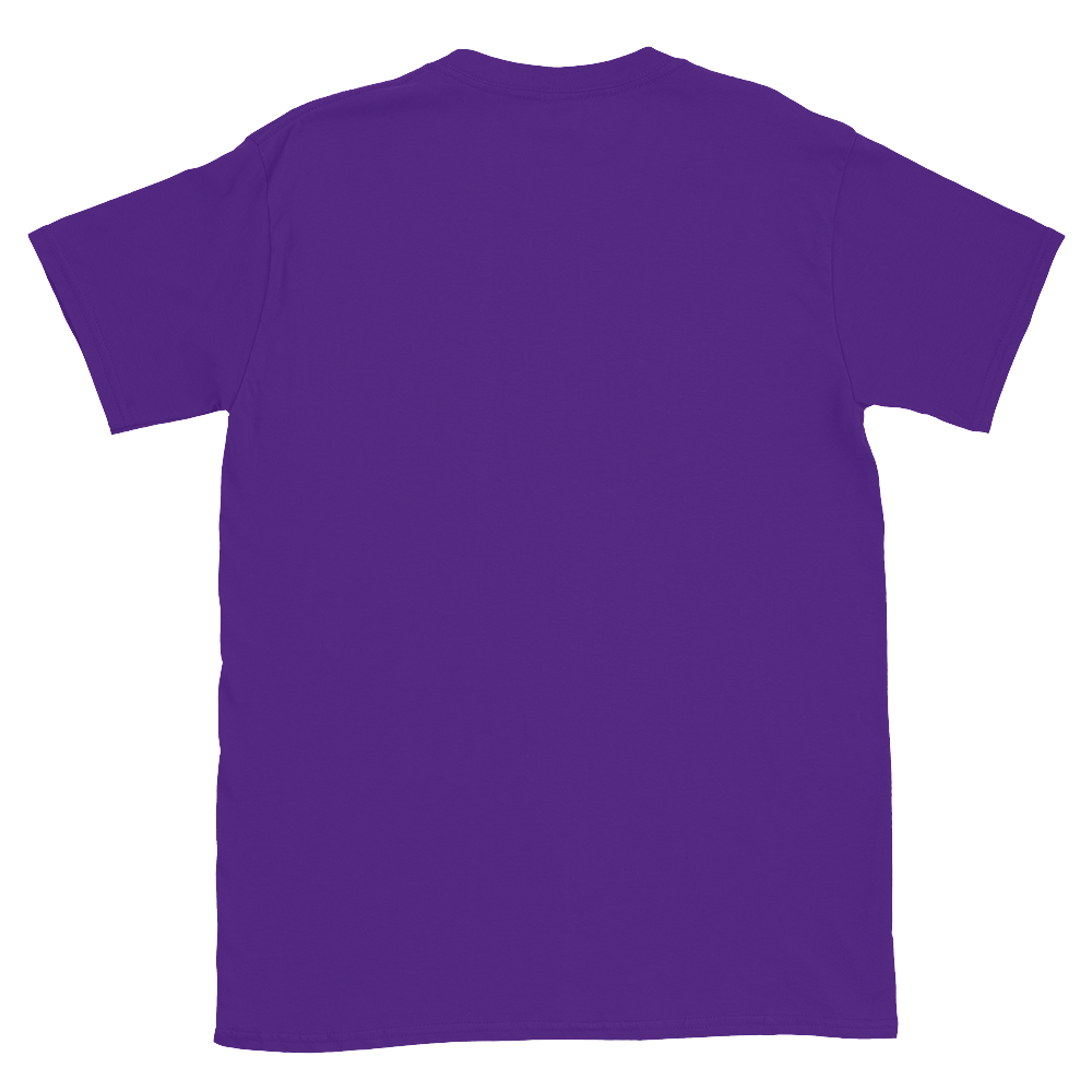 Dunkles Unisex T-Shirt mit Front- & Backprint