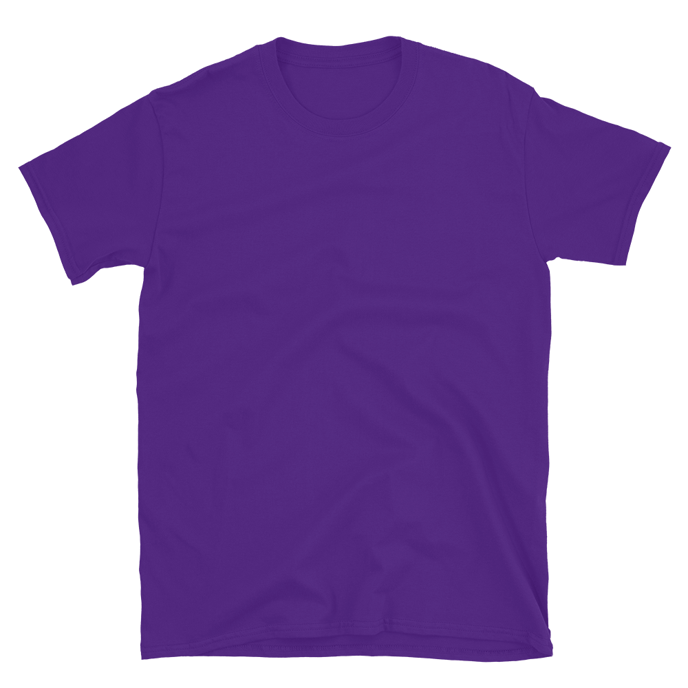 Dunkles Unisex T-Shirt mit Front- & Backprint