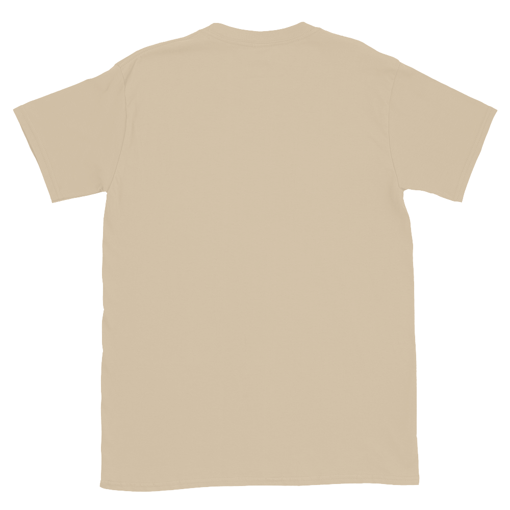 Helles Unisex T-Shirt mit Backprint