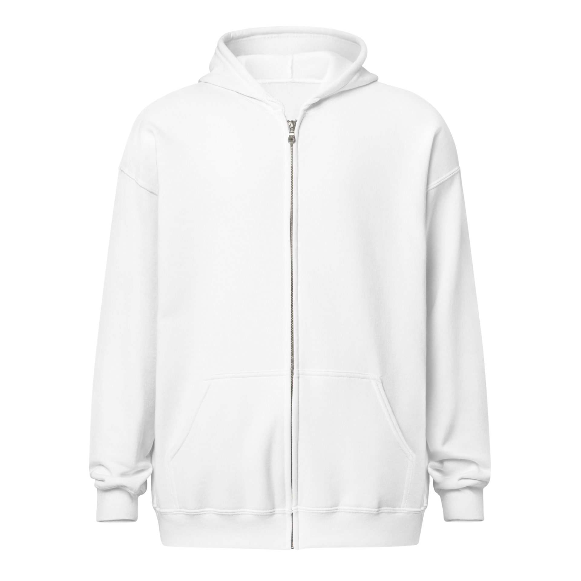 Heller Unisex Zip-Hoodie mit Front- & Backprint