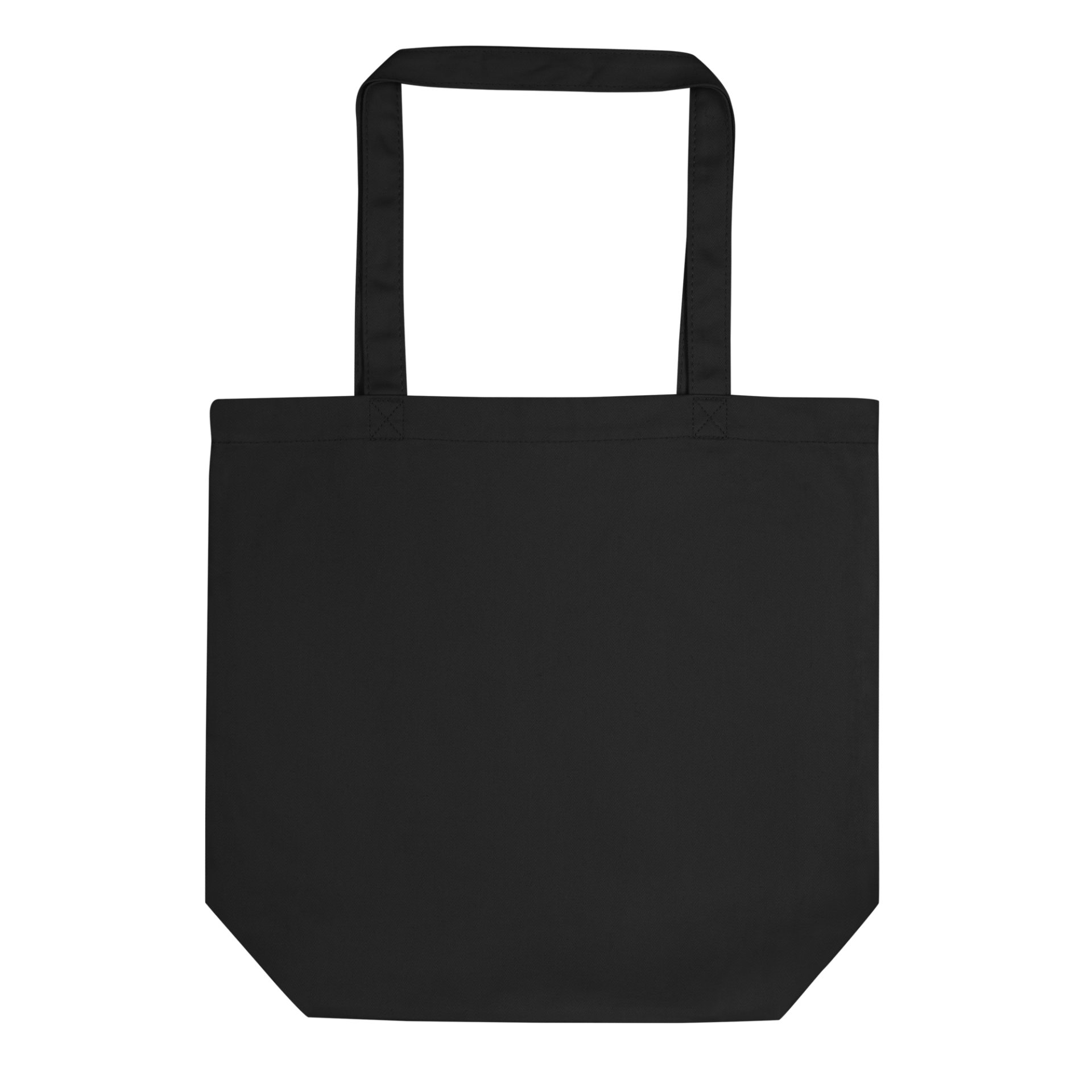 Dunkler Bio-Stoffbeutel mit Front & Backprint