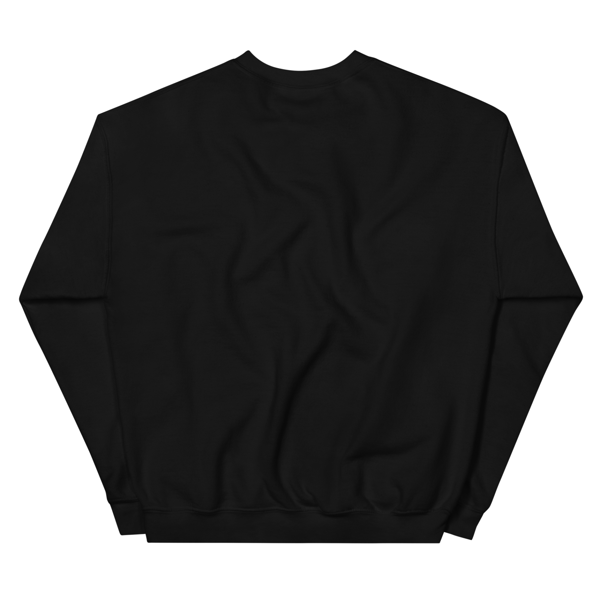 Dunkler Unisex-Pullover mit Backprint