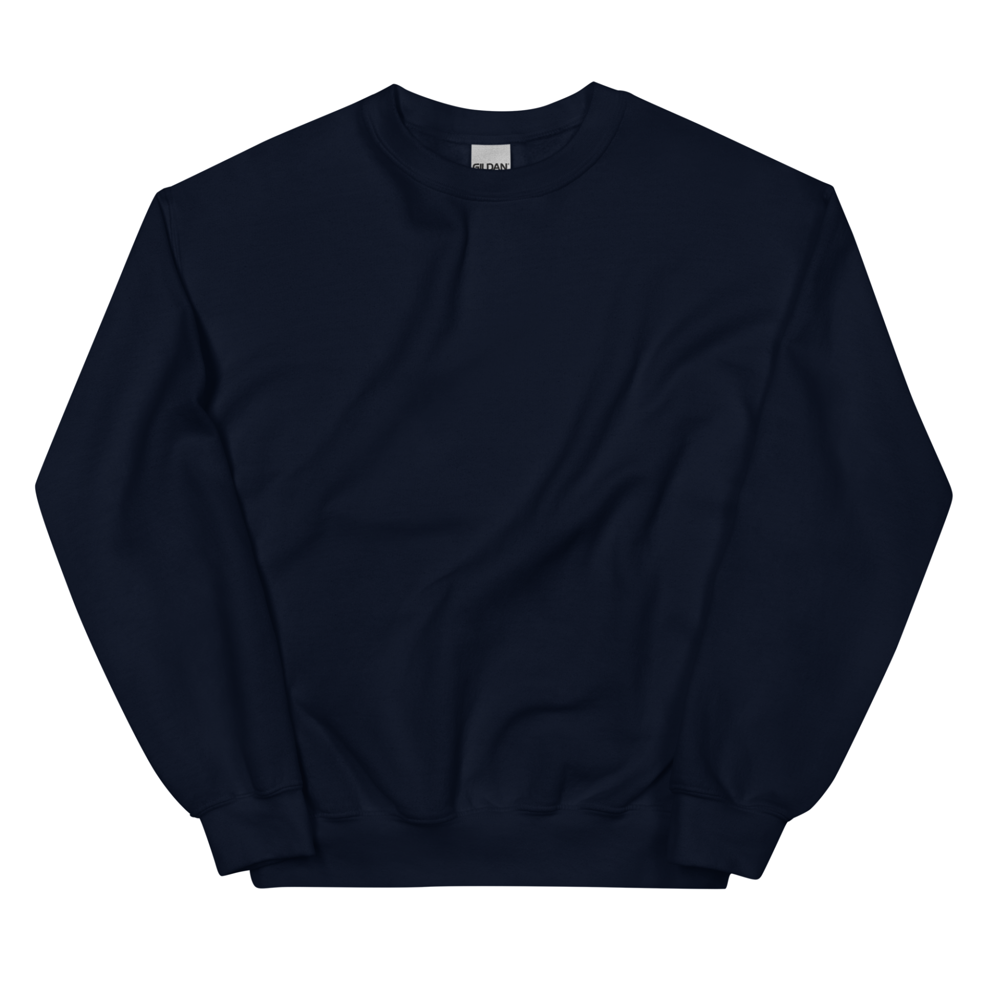 Dunkler Unisex-Pullover mit Frontprint