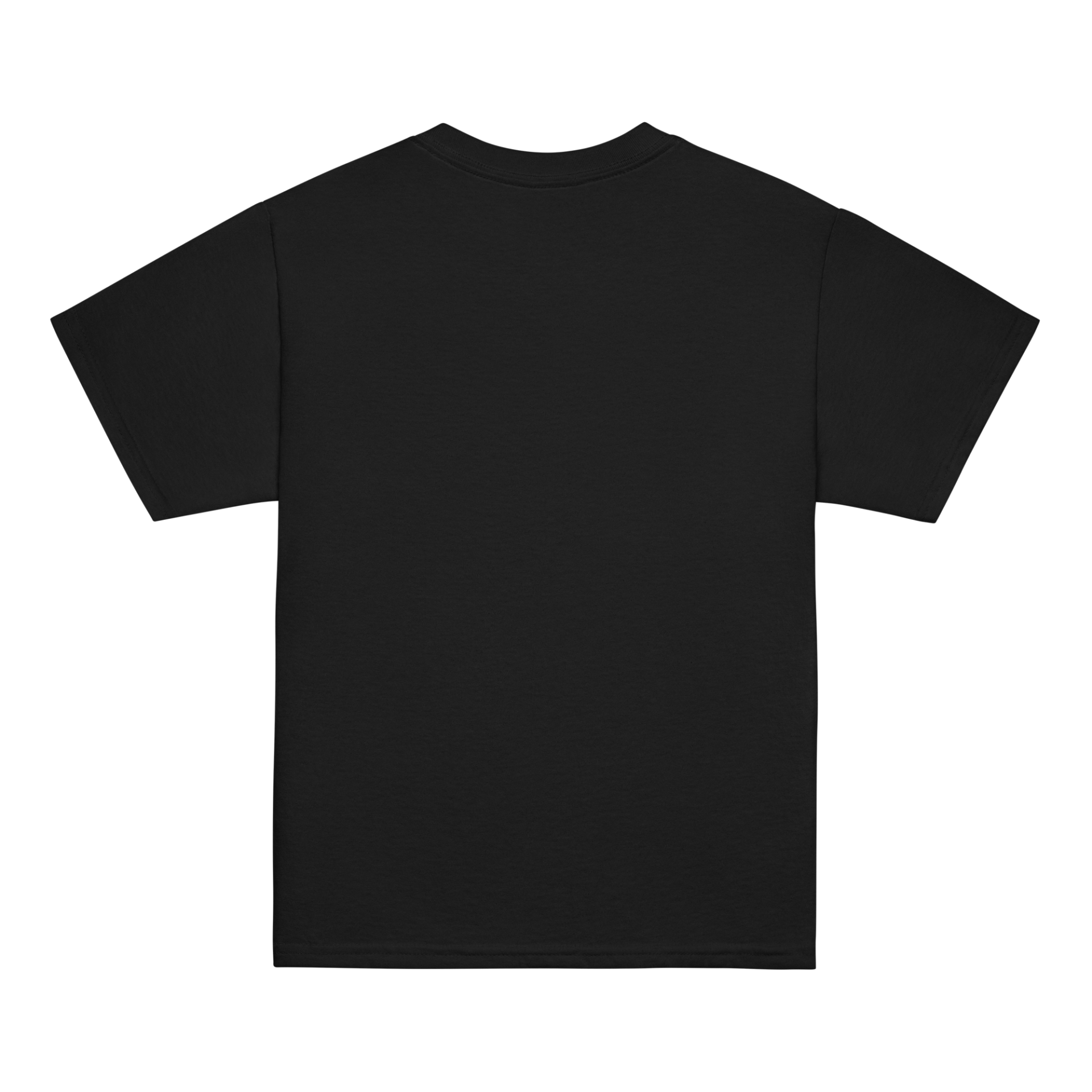 Dunkles, klassisches T-Shirt für Jugendliche – Front & Backprint
